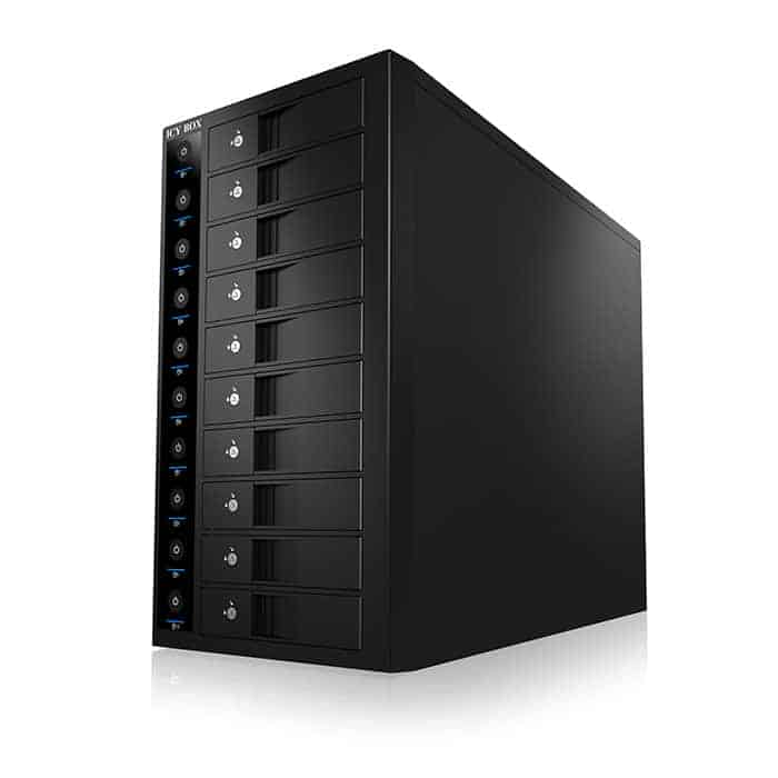 Open Box External 10 Bay HDD Single System from Icy Box IB-3810U3